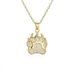 Bulk Jewelry Wholesale Gold dog claw pendant necklace JDC-ag132 Wholesale factory from China YIWU China