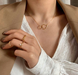 Bulk Jewelry Wholesale gold double ring design alloy Necklace JDC-NE-F360 Wholesale factory from China YIWU China