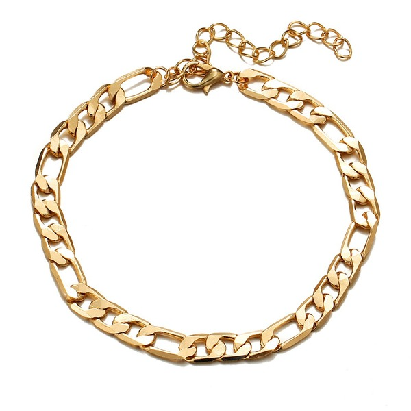 Bulk Jewelry Wholesale gold Figaro Chain anklet JDC-AS-F328 Wholesale factory from China YIWU China
