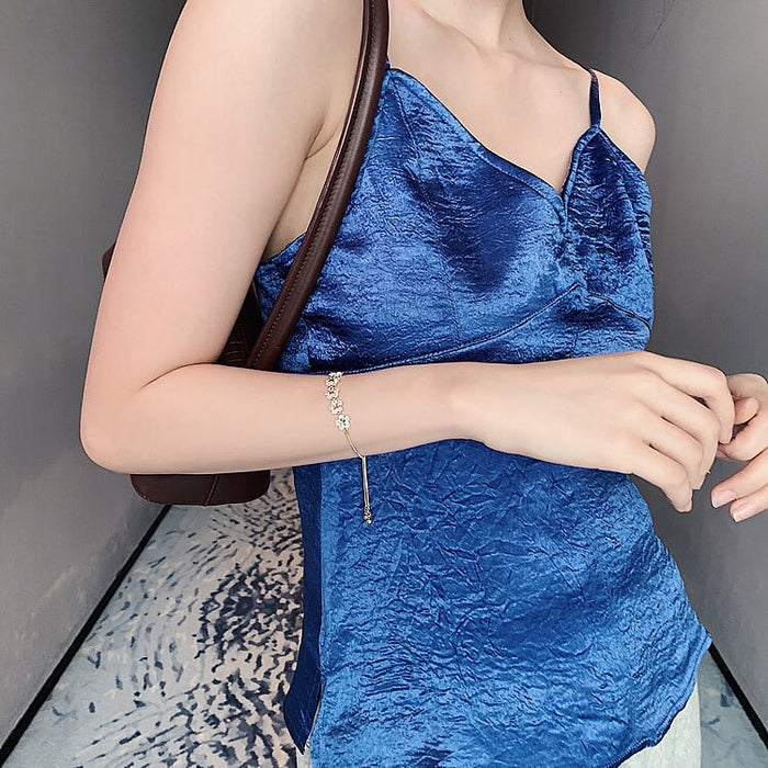 Wholesale gold flower alloy bracelet JDC-BT-BaoY004 Bracelet 宝钰 Wholesale Jewelry JoyasDeChina Joyas De China