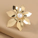 Wholesale gold flower earrings JDC-ES-NM003 Earrings 诺铭 Wholesale Jewelry JoyasDeChina Joyas De China