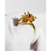Wholesale Gold Flower Vintage Vintage Rose Rotatable Ring JDC-RS-BaoLi066 Rings 宝莉 Golden No. 8 Wholesale Jewelry JoyasDeChina Joyas De China