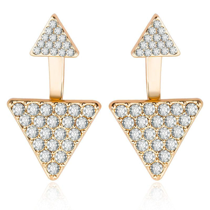 Wholesale gold full diamond size triangle earrings JDC-ES-D412 earrings JoyasDeChina 01 gold 6938 Wholesale Jewelry JoyasDeChina Joyas De China