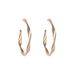 Wholesale gold iron geometric twist Earrings JDC-ES-D391 earrings JoyasDeChina 01 Asian Gold 5866 Wholesale Jewelry JoyasDeChina Joyas De China