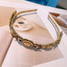 Wholesale Gold Jewel Baroque Headband JDC-HD-Yangq004 Headband 艳茜 Luxury-champagne brick Wholesale Jewelry JoyasDeChina Joyas De China