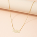 Wholesale gold letter pendant thin chain alloy necklaces JDC-NE-AYN072 necklaces JoyasDeChina Wholesale Jewelry JoyasDeChina Joyas De China