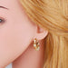 Wholesale gold love COPPER EARRINGS JDC-ES-AS043 Earrings 翱?N Wholesale Jewelry JoyasDeChina Joyas De China