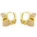 Wholesale gold love COPPER EARRINGS JDC-ES-AS043 Earrings 翱?N Graph color Wholesale Jewelry JoyasDeChina Joyas De China