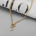 Bulk Jewelry Wholesale gold love elevator pendant exaggerated thick chain hip-hop fan alloy necklace JDC-NE-F349 Wholesale factory from China YIWU China