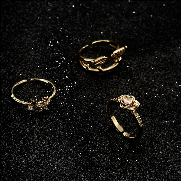 Bulk Jewelry Wholesale gold love ring JDC-RS-ag032 Wholesale factory from China YIWU China