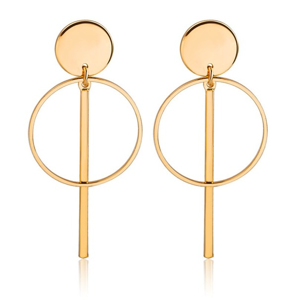 Bulk Jewelry Wholesale gold mental long earrings JDC-ES-D334 Wholesale factory from China YIWU China