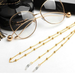 Bulk Jewelry Wholesale gold metal beaded glasses chain JDC-MC-YM007 Wholesale factory from China YIWU China