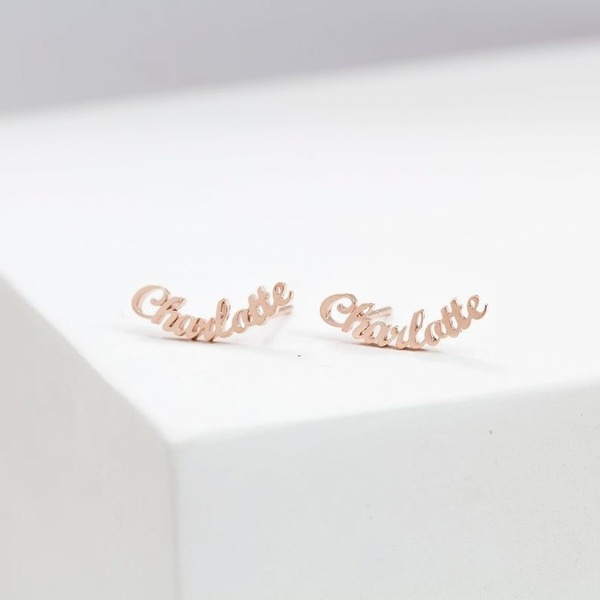 Bulk Jewelry Wholesale gold metal DIY letter custom studs JDC-CES-GSDY007 Wholesale factory from China YIWU China