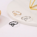 Bulk Jewelry Wholesale gold metal hollow heart heart ring JDC-RS-D001 Wholesale factory from China YIWU China