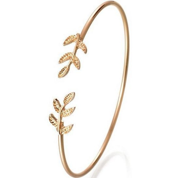 Bulk Jewelry Wholesale gold metal leaf bracelet opening leaf bracelet JDC-BT-RL007 Wholesale factory from China YIWU China