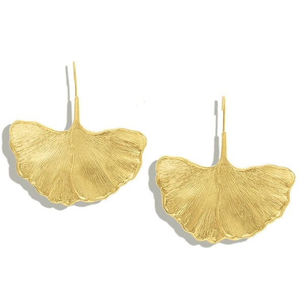 Bulk Jewelry Wholesale gold metal Leaf Earrings JDC-ES-V098 Wholesale factory from China YIWU China