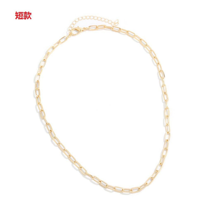 Bulk Jewelry Wholesale gold metal multilayer chain with pearl clavicle JDC-NE-V5 Wholesale factory from China YIWU China