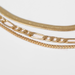 Bulk Jewelry Wholesale gold metal multilayer snake bone Box Chain Necklace JDC-NE-KunJ035 Wholesale factory from China YIWU China