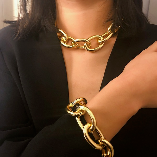 Bulk Jewelry Wholesale gold metal necklaces for women JDC-NE-KunJ052 Wholesale factory from China YIWU China