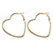 Wholesale gold metal peach heart Love Earrings JDC-ES-D380 earrings JoyasDeChina 01 gold 7066 Wholesale Jewelry JoyasDeChina Joyas De China
