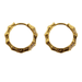 Wholesale Gold Micro Inlay Zircon Bamboo Small Earrings JDC-ES-BaoLi004 Earrings 宝莉 Wholesale Jewelry JoyasDeChina Joyas De China