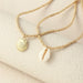 Wholesale gold pearl white shell necklace JDC-NE-E316 necklaces 奈珠 Wholesale Jewelry JoyasDeChina Joyas De China