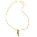Wholesale gold-plated copper zircon snake necklaces JDC-NE-AS398 Necklaces 翱升 A Wholesale Jewelry JoyasDeChina Joyas De China