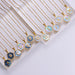 Wholesale Gold Plated Stainless Steel Blue Shell Letter Necklace JDC-NE-Aimi022 Necklaces 爱米 A Wholesale Jewelry JoyasDeChina Joyas De China