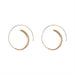 Wholesale gold ring electroplating alloy earrings JDC-ES-BY036 Earrings 宝钰 Wholesale Jewelry JoyasDeChina Joyas De China