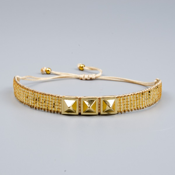 Bulk Jewelry Wholesale gold rivet Miyuki beads handmade beetle bracelet JDC-gbh428 Wholesale factory from China YIWU China