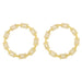 Wholesale gold round copper Earrings JDC-ES-AS080 Earrings 翱?N Graph color Wholesale Jewelry JoyasDeChina Joyas De China