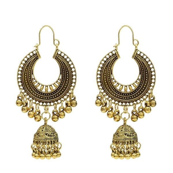 Bulk Jewelry Wholesale gold silver alloy Indian wind bell Earrings JDC-ES-T8 Wholesale factory from China YIWU China