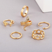 Bulk Jewelry Wholesale gold snake rose chain alloy ring JDC-RS-F364 Wholesale factory from China YIWU China