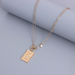 Wholesale gold square pendant alloy necklaces JDC-NE-ZW019 necklaces JoyasDeChina Wholesale Jewelry JoyasDeChina Joyas De China