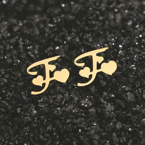 Bulk Jewelry Wholesale gold stainless steel stainless steel custom name earrings custom JDC-CES-GSBA003 Wholesale factory from China YIWU China