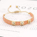 Bulk Jewelry Wholesale gold studded rivet leopard bracelet JDC-gbh290 Wholesale factory from China YIWU China