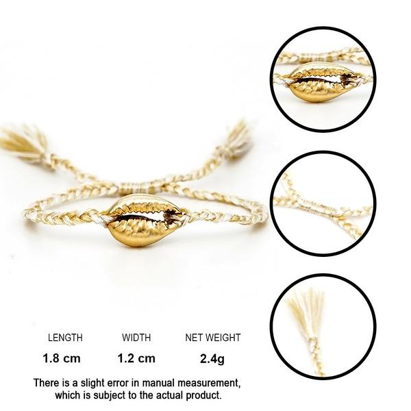 Bulk Jewelry Wholesale gold tassels bohemian beach wind natural shell gold-plated drop oil handmade bracelet JDC-gbh254 Wholesale factory from China YIWU China