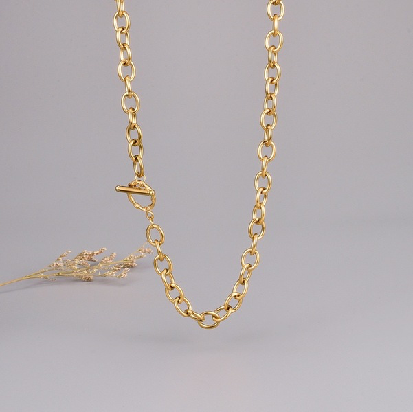 Wholesale gold thick chain stainless steel necklaces JDC-NE-YS048 necklaces JoyasDeChina Wholesale Jewelry JoyasDeChina Joyas De China