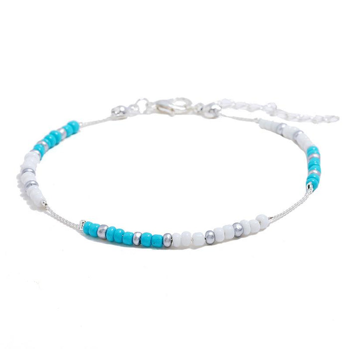 Bulk Jewelry Wholesale gold thread beads simple anklet JDC-AS-e020 Wholesale factory from China YIWU China