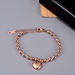 Bulk Jewelry Wholesale gold titanium steel rose gold love peach heart bracelet JDC-AS-GSYS004 Wholesale factory from China YIWU China