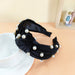 Wholesale gold velvet knotted headband JDC-HD-O301 Headband 潮炫 balck Wholesale Jewelry JoyasDeChina Joyas De China