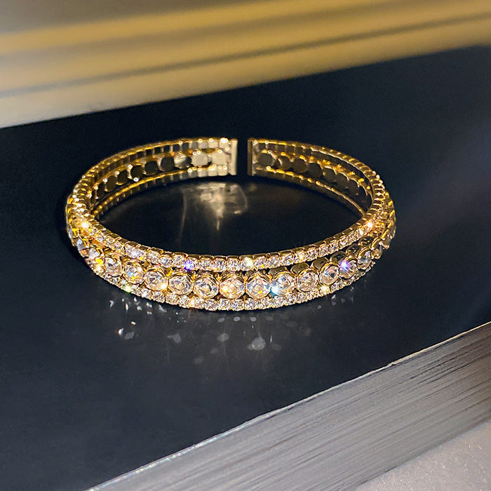 Wholesale gold Zircon Bracelet JDC-BT-BY010 Bracelet 宝钰 1 Wholesale Jewelry JoyasDeChina Joyas De China