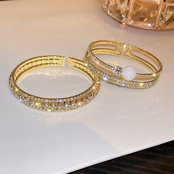 Wholesale gold Zircon Bracelet JDC-BT-BY010 Bracelet 宝钰 Wholesale Jewelry JoyasDeChina Joyas De China
