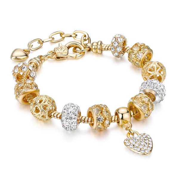 Wholesale golden alloy beaded bracelet JDC-BT-GSPD001 Bracelet JoyasDeChina Wholesale Jewelry JoyasDeChina Joyas De China