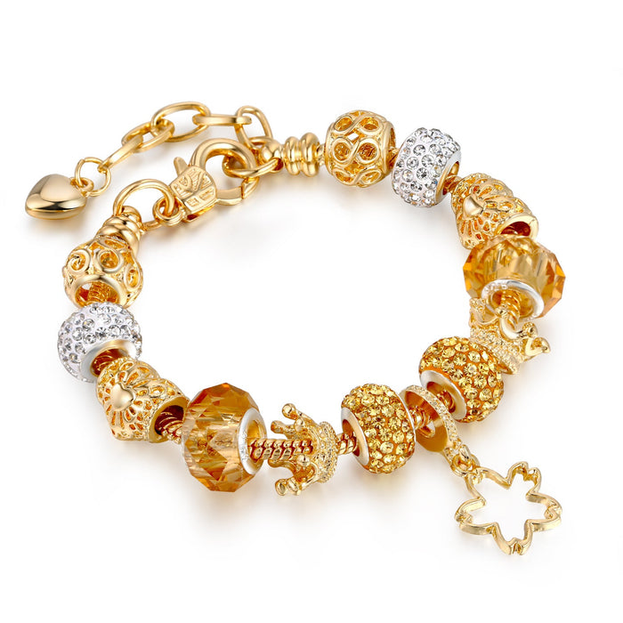 Wholesale golden alloy beaded bracelet JDC-BT-GSPD001 Bracelet JoyasDeChina AA146-19CM Wholesale Jewelry JoyasDeChina Joyas De China