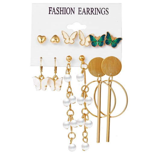 Bulk Jewelry Wholesale golden alloy butterfly earrings JDC-ES-F263 Wholesale factory from China YIWU China