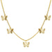 Bulk Jewelry Wholesale golden alloy butterfly necklace JDC-NE-F346 Wholesale factory from China YIWU China