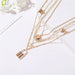 Wholesale golden alloy butterfly necklace JDC-NE-SF077 Necklace 少峰 Wholesale Jewelry JoyasDeChina Joyas De China