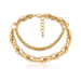 Bulk Jewelry Wholesale golden aluminum hip hop twist chain necklace JDC-NE-KunJ056 Wholesale factory from China YIWU China