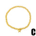 Wholesale golden beaded copper plated 18k gold bracelet JDC-BT-AS-018 Bracelet 翱�N C Wholesale Jewelry JoyasDeChina Joyas De China